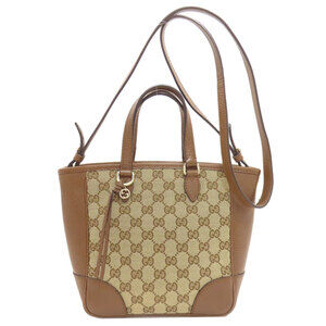 Gucci 449241 Outlet GG 2-Way Handbag Canvas/Leather Women's GUCCI